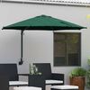 vidaXL Parasol de jardin Vert 248 x 248 x 148 cm Polyester et Acier