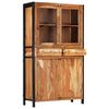 vidaXL Buffet 100 x 40 x 175 cm Bois d'acacia massif