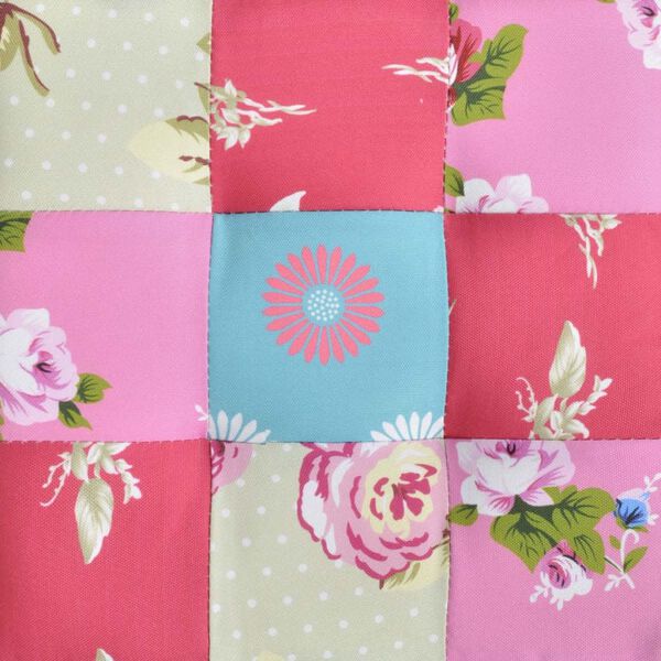 vidaXL Repose-pied avec patchwork