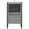 vidaXL Table de chevet Gris Sonoma 39,5 x 30 x 50 cm Bois d'ing&eacute;nierie