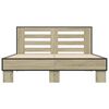 vidaXL Cadre de lit sans matelas chêne sonoma 135x190 cm