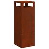 vidaXL Braise Marron 35 x 35 x 100 cm Acier