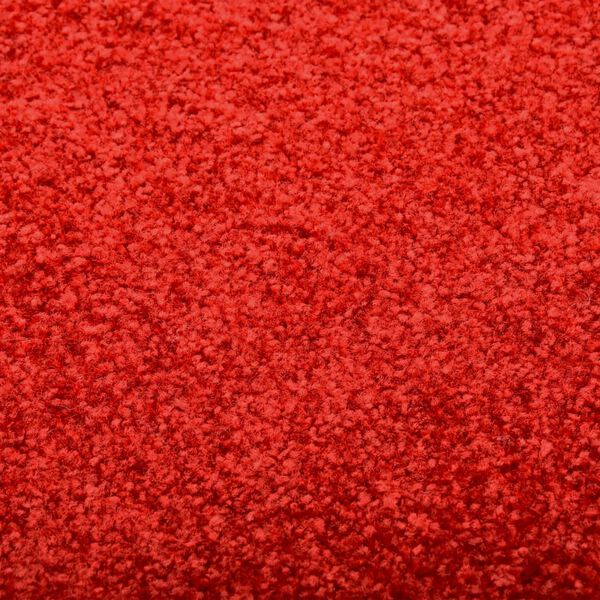 vidaXL Paillasson lavable Rouge 120x180 cm