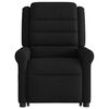 vidaXL Fauteuil inclinable noir tissu