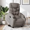 vidaXL Fauteuil inclinable &eacute;lectrique taupe tissu