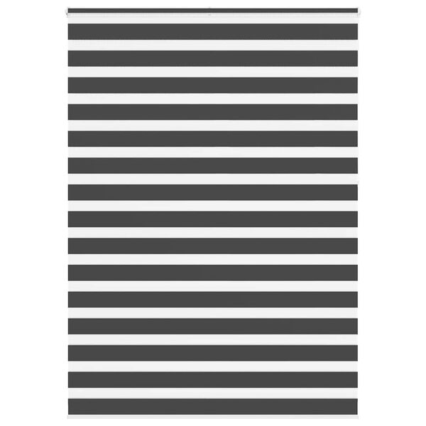 vidaXL Store z&egrave;bre noir 155x230 cm largeur du tissu 150,9 cm polyester