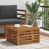 vidaXL Table de jardin Bois d'Acacia Massif Naturel 59 x 59 x 37 cm