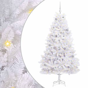 vidaXL Sapin de No&euml;l Artificiel &agrave; Branches Articul&eacute;es Blanc 180 cm