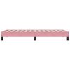 vidaXL Sommier à lattes de lit sans matelas rose 100x210 cm velours