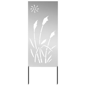 vidaXL &Eacute;cran de confidentialit&eacute; de jardin Fretwork Argent&eacute; 50 x 140 cm