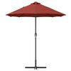 vidaXL Parasol de jardin Terre cuite 370 x 197 x 239 cm