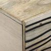 vidaXL Table basse Beige et Noir 100 x 54 x 40 cm Bois d'acacia massif