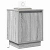 vidaXL Cabinet de chevet 2 pcs Gris 39 x 34,5 x 50 cm