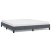 vidaXL Cadre de lit gris fonc&eacute; 193x203 cm velours