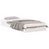 vidaXL Cadre de lit Blanc 80 x 220 cm Pin massif