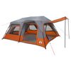 vidaXL Tente Instantan&eacute;e Gris et orange 10 personnes