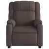 vidaXL Fauteuil inclinable Marron fonc&eacute; Tissu