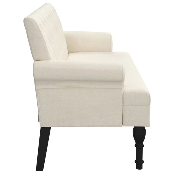 vidaXL Banc avec dossier 120x62x75,5 cm lin