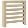 vidaXL Cache-radiateur ch&ecirc;ne sonoma 78x20x82 cm bois d'ing&eacute;nierie