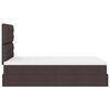 VidaXL Cadre de lit ottoman avec matelas marron fonc&eacute; 120x190 cm tissu