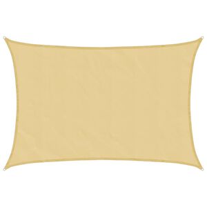 vidaXL Voile d'ombrage sable 2,5x2 m 100 % polyester oxford