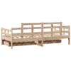 vidaXL Lit de jour avec tiroirs sans matelas 90x190 cm bois massif