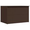 vidaXL Boîte de stockage de jardin marron 150x100x100cm Résine tressée