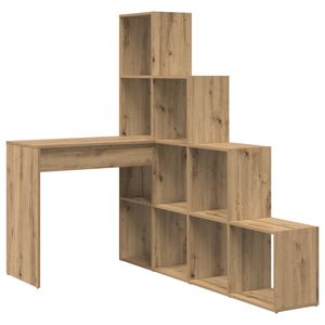 vidaXL Bureau d'angle Ch&ecirc;ne artisanal 101,5 x 149,5 x 149,5 cm