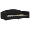 vidaXL Lit de jour avec gigogne et matelas noir 90x200 cm velours