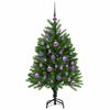 vidaXL Sapin de Noël avec 150 LED avec support Vert 120 cm PE