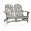 vidaXL Chaise de jardin Adirondack 2 places bois de sapin massif gris