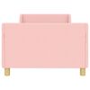 vidaXL Cadre de lit pour enfants avec t&ecirc;te de lit Rose 90 x 190 cm