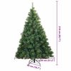 vidaXL Sapin de No&euml;l artificiel avec 300 LED Vert 210 cm PE et PVC