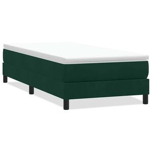 vidaXL Sommier &agrave; lattes de lit sans matelas vert fonc&eacute; 100x210 cm