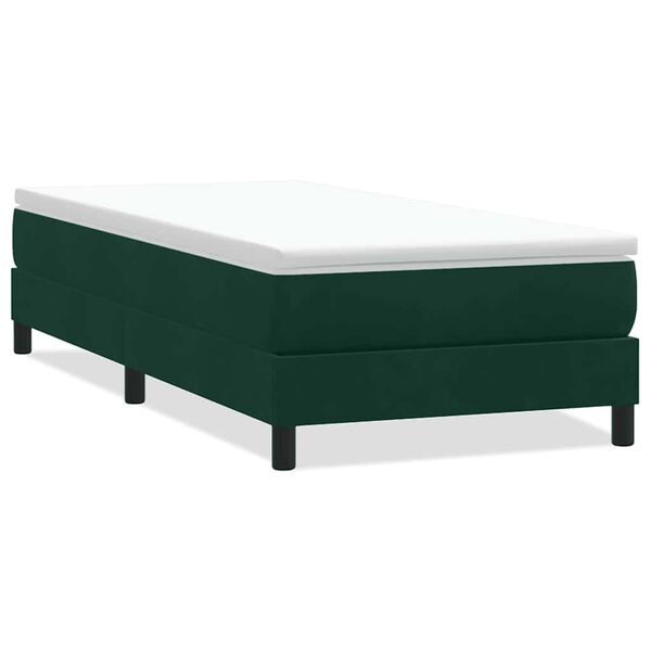 vidaXL Sommier &agrave; lattes de lit sans matelas vert fonc&eacute; 100x210 cm