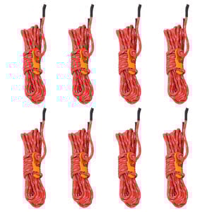 vidaXL Cordes de haubanage avec cl&eacute;s r&eacute;fl&eacute;chissantes 8 pcs 4 m 4 mm