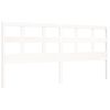 vidaXL Cadre de lit sans matelas blanc 200x200 cm bois massif de pin