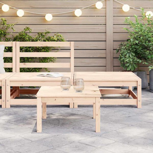 vidaXL Salon de jardin 2 pcs bois de pin massif