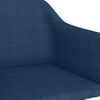 vidaXL Chaise &agrave; bascule Bleu Tissu