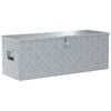 vidaXL Bo&icirc;te en aluminium 110,5 x 38,5 x 40 cm Argent&eacute;