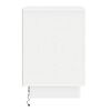 vidaXL Cabinet de chevet 2 pcs Blanc 39 x 34,5 x 50 cm