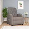 vidaXL Fauteuil inclinable &eacute;lectrique Taupe Tissu