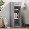 vidaXL Buffet sonoma gris 30x42,5x93 cm bois d'ing&eacute;nierie