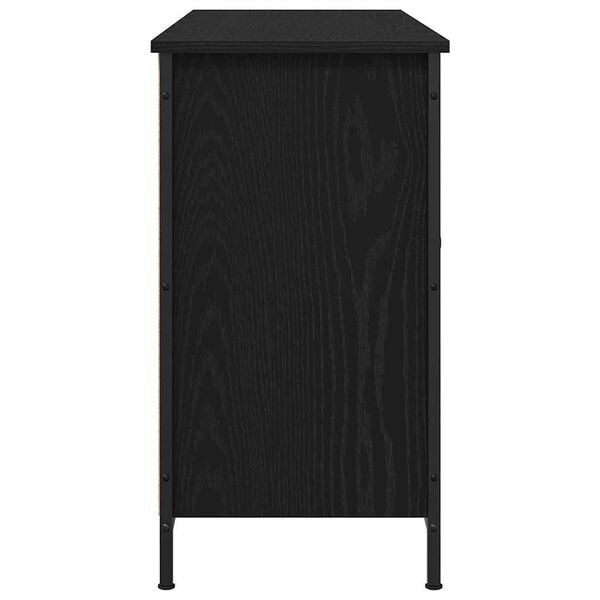 vidaXL Ensemble meuble TV Montage mural Ch&ecirc;ne noir 101 x 35 x 65 cm