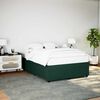 vidaXL Cadre de lit sans matelas vert fonc&eacute; 140x190 cm velours