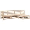 vidaXL Salon de jardin 4 pcs bois massif de pin