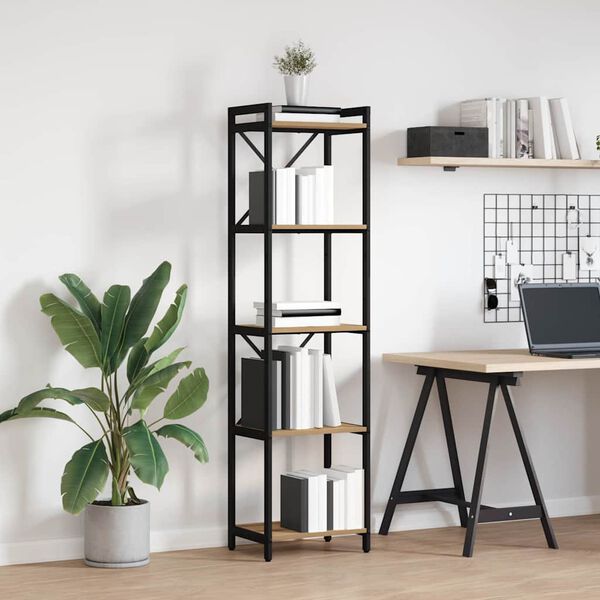 vidaXL &Eacute;tag&egrave;re Ch&ecirc;ne artisanal 40 x 30 x 155 cm Bois d'ing&eacute;nierie