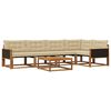 vidaXL Ensemble de canap&eacute;s d'ext&eacute;rieur 6 pcs Naturel et Beige