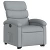 vidaXL Fauteuil inclinable Gris clair Tissu