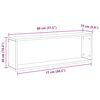 vidaXL &Eacute;tag&egrave;res cube murales 2pcs Blanc 80x15x26,5cm bois d'ing&eacute;nierie